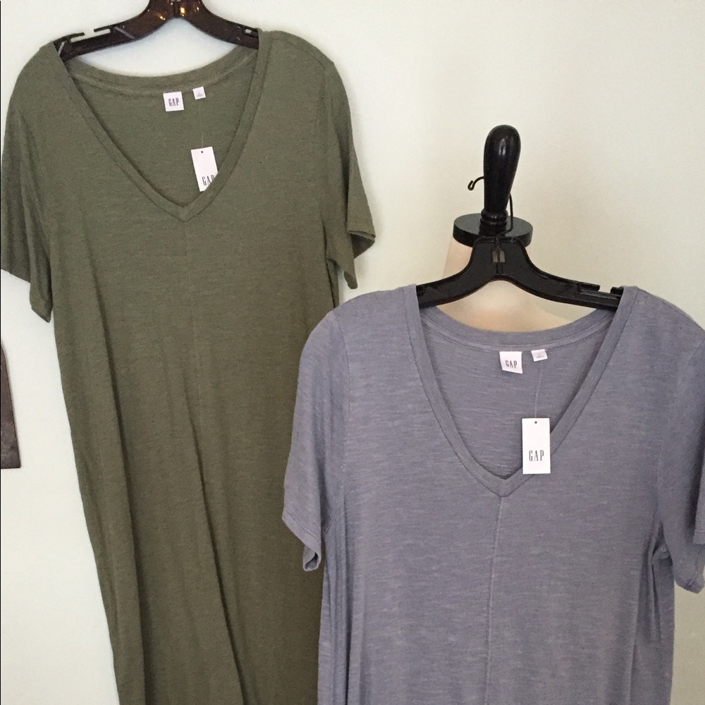 NWT Gap t-shirt Dresses. Blue or green ..